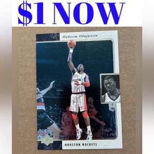 Hakeem Olajuwon 1995 Upperdeck Houston Rockets NBA Basketball Cards